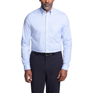 image:imageMichael Kors Mens Dress Shirt Ultra Wrinkle Free Stretch Regular FitLight Blue Check