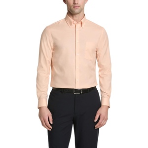 image:imageMichael Kors Mens Dress Shirt Ultra Wrinkle Free Stretch Regular FitLight Orange Check