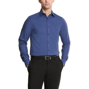 image:imageMichael Kors Mens Dress Shirt Ultra Wrinkle Free Stretch Regular FitNavy