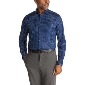 image:imageMichael Kors Mens Dress Shirt Ultra Wrinkle Free Stretch Regular FitNavy Multi