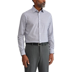 image:imageMichael Kors Mens Dress Shirt Ultra Wrinkle Free Stretch Regular FitNavy Plaid