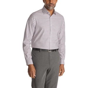 image:imageMichael Kors Mens Dress Shirt Ultra Wrinkle Free Stretch Regular FitWine Multi