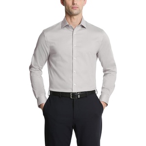 image:imageMichael Kors Mens Dress Shirt Ultra Wrinkle Free Stretch Slim FitGrey Frost