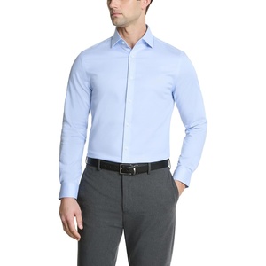 image:imageMichael Kors Mens Dress Shirt Ultra Wrinkle Free Stretch Slim FitPowder Blue