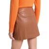image:imageMichael Kors Womens Leather Wrap Mini SkirtLuggage