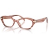 image:imageMichael Kors womens Mk4186bu Saint Lucia Universal Fit Oval Prescription Eyewear FramesPink HornDemo