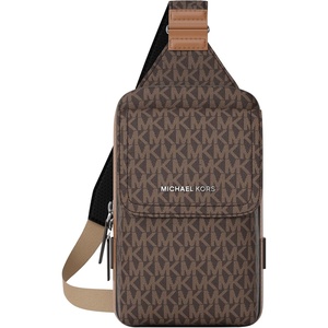 image:imageMichael Kors Mens Hudson Medium FlapMk SignatureBrownLuggage