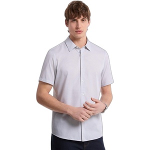 image:imageMichael Kors Mens Printed Short Sleeve Woven ShirtMini Bowtie PrintWhiteClassic Fit
