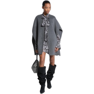 image:imageMichael Kors Womens Doublefaced Wool CapeDerby Hthr