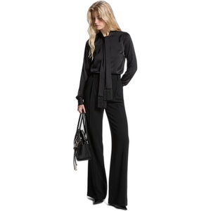 image:imageMichael Kors Womens Fringe Bow BlouseBlack