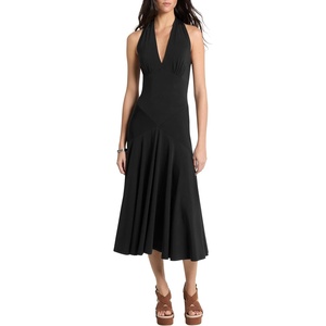 image:imageMichael Kors Womens Halter Midi DressBlack