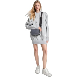 image:imageMichael Kors Womens Hoodie DressPearl Heather