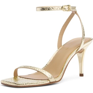 image:imageMichael Kors Womens Liana Mid Heel SandalPale Gold