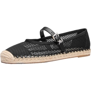 image:imageMichael Kors Womens Lynn Ballet Espadrille ShoesSignatureNappa LeatherBlack