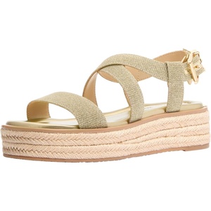 image:imageMichael Kors Womens Lynn Espadrille SandalLeatherPale Gold