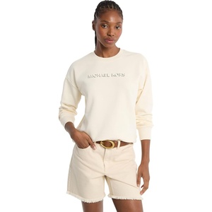image:imageMichael Kors Womens Mk Shadow Embossed Logo CrewBone
