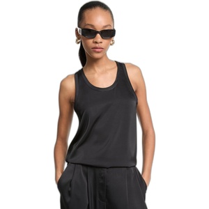 image:imageMichael Kors Womens Satin Tank TopBlack 1