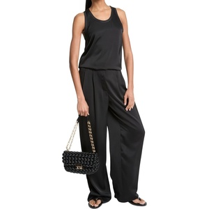 image:imageMichael Kors Womens Satin Wide Leg PantBlack