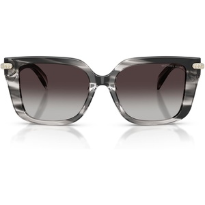 image:imageMichael Kors womens Mk2275bu Santo Domingo Universal Fit Square SunglassesBlack HornGrey Gradient