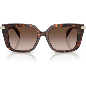 image:imageMichael Kors womens Mk2275bu Santo Domingo Universal Fit Square SunglassesLuggage TortoiseSmoke Gradient