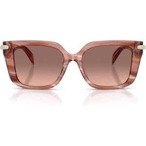 image:imageMichael Kors womens Mk2275bu Santo Domingo Universal Fit Square SunglassesPink HornBrown Pink Gradient