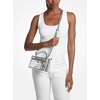 image:imageMichael Kors Jana Extra Small Top Handle Crossbody BagSilvertone HardwareMetallic Crocodile Embossed LeatherSilver