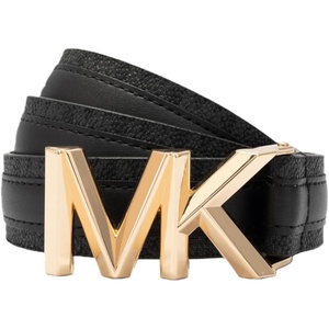 image:imageMichael Kors Womens 11 Inch Logo Leather Belt Stylish Accessory for Everyday Adjustable FitBlack