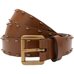 image:imageMichael Kors Womens 11 Inch Nonreversible Half Moon Studded Belt Stylish amp Adjustable FitLuggage Ant Gold