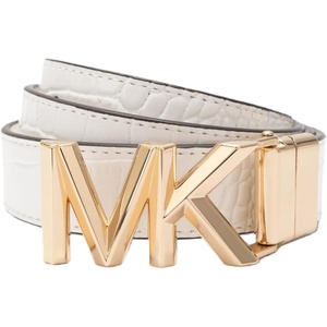 image:imageMichael Kors Womens 11 Inch Reversible Belt Stylish Accessory for Everyday Wear Adjustable FitOptic White
