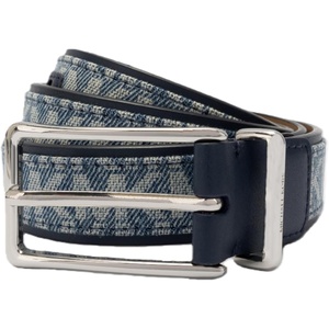 image:imageMichael Kors Womens 12 Inch Denim Leather Belt Stylish Accessory for Everyday Wear Adjustable FitBlue
