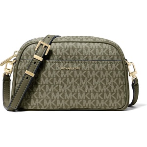 image:imageMichael Kors Womens Jet Set Small Camera CrossbodyGoldtone HardwareTonal Mk Signature Coated TwillIvy