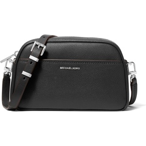 image:imageMichael Kors Womens Jet Set Small Camera CrossbodySilvertone HardwareEmbossed Goat LeatherBlack