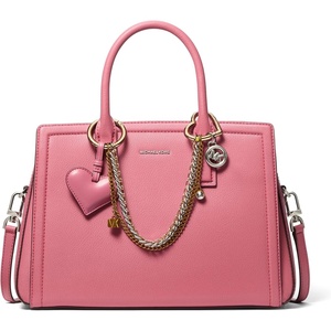 image:imageMichael Kors Womens Laila Medium SatchelSilvertone HardwareJewel ChainRosewood
