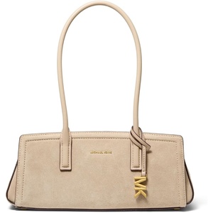 image:imageMichael Kors Womens Laila Small Shoulder Tote BagGoldtone HardwareSuede LeatherKhaki