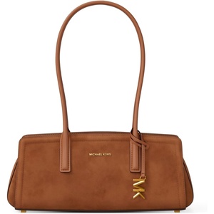 image:imageMichael Kors Womens Laila Small Shoulder Tote BagGoldtone HardwareSuede LeatherLuggage