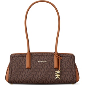 image:imageMichael Kors Womens Laila Small Shoulder Tote BagMk SignatureBrownAcorn