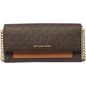 image:imageMichael Kors Womens Jet Set Medium 2in1 Wallet On Chain Crossbody BagBrownAcorn