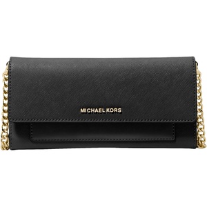 image:imageMichael Kors Womens Jet Set Medium 2in1 Wallet On Chain Crossbody BagGoldtone HardwareBlack