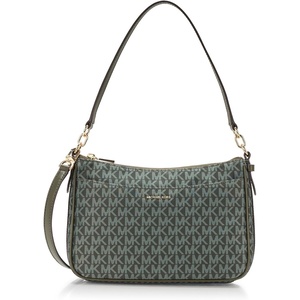 image:imageMichael Kors Womens Jet Set Top Zip Pochette Crossbody BagGoldtone HardwareRecycled Milano NylonIvy