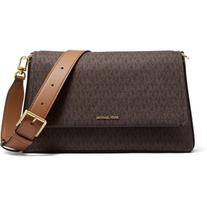 image:imageMichael Kors Womens Nessa Large MessengerGoldtone HardwareBrownAcorn