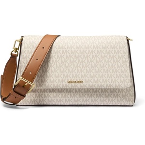 image:imageMichael Kors Womens Nessa Large MessengerGoldtone HardwareVanillaAcorn