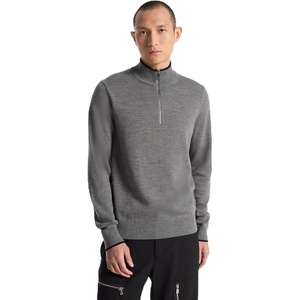 image:imageMichael Kors Mens Merino Quarter Zip SweaterAsh Melange