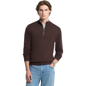 image:imageMichael Kors Mens Merino Quarter Zip SweaterChocolate