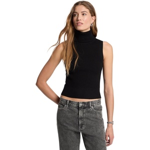 image:imageMichael Kors Womens Merino Sleeveless Turtleneck SweaterBlack