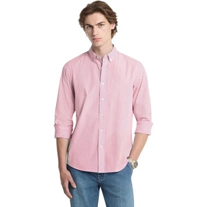 image:imageMichael Kors Mens Long Sleeve Striped Button Down ShirtDeep Red