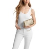 image:imageMichael Kors Womens Goldie Medium Chain ClutchGoldtone HardwareSmooth Met LeatherPale Gold