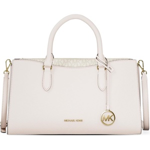 image:imageMichael Kors Womens Arden Medium Topzip SatchelGoldtone HardwarePebble LeatherLight Cream