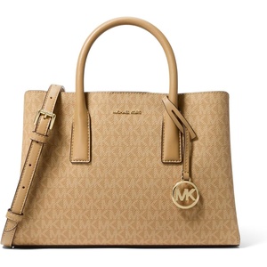 image:imageMichael Kors Womens Ruthie Small SatchelGoldtone HardwareDs Mk Signature Semi Lux SmNappa BkgBurnt Khaki