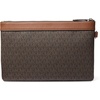 image:imageMichael Kors Mens Travel Pouch SilverTone HardwareMK SignatureBrownSilverTone HardwareMK SignatureBrown