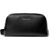 image:imageMichael Kors Mens Hudson Toiletry Kit SilverTone HardwarePebble LeatherBlack